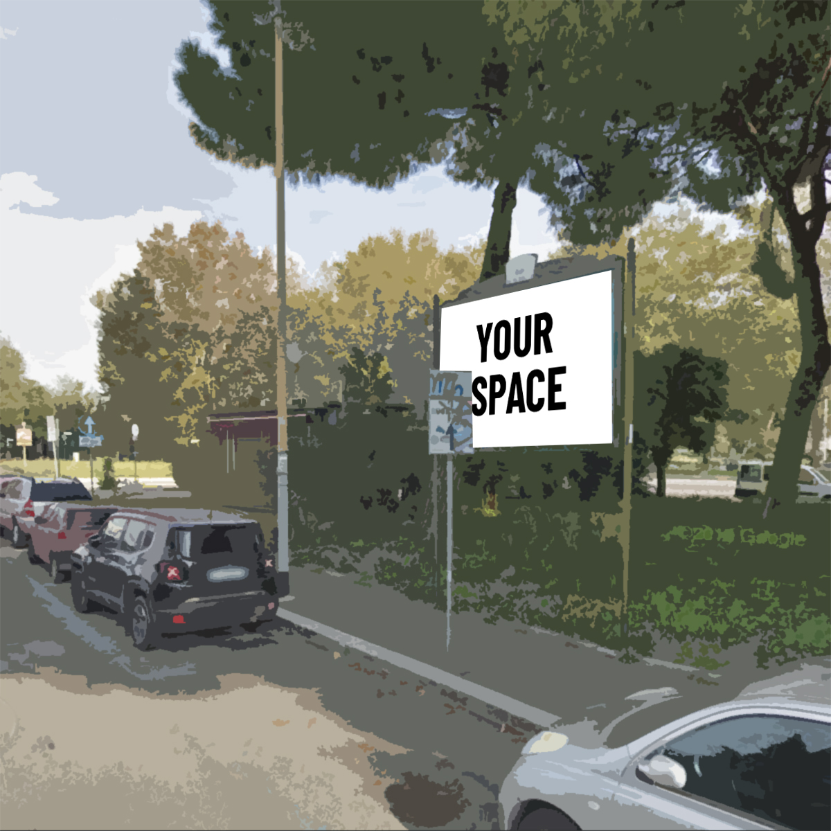 SPAZIO PUBBLICITARIO 300 x 200 Piazzale Maresciallo Giardino (ROMA) Dal 19/10/2026 al 01/11/2026 14 giorni